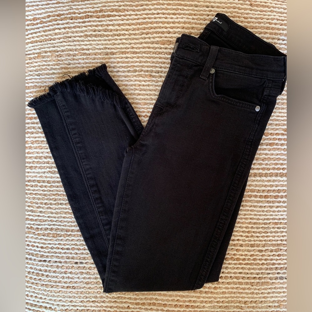 7 For All Mankind Black Jeans